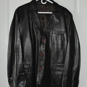 Vintage Vera Pelle Gardini Men's Leather Jacket Italy Made size XL